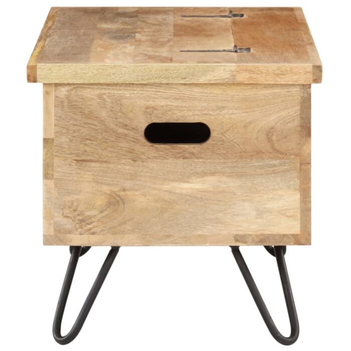 Coffre 90x40x45 cm Bois solide de manguier – Image 4