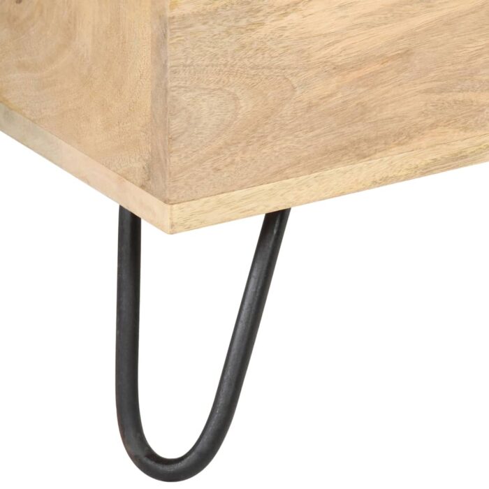 Coffre 90x40x45 cm Bois solide de manguier – Image 7