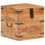 Coffre 40x40x40 cm bois d'acacia solide – Image 10
