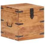 Coffre 40x40x40 cm bois d'acacia solide – Image 11