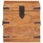 Coffre 40x40x40 cm bois d'acacia solide – Image 2