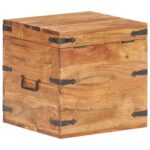Coffre 40x40x40 cm bois d'acacia solide – Image 4