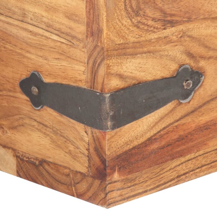 Coffre 40x40x40 cm bois d'acacia solide – Image 6