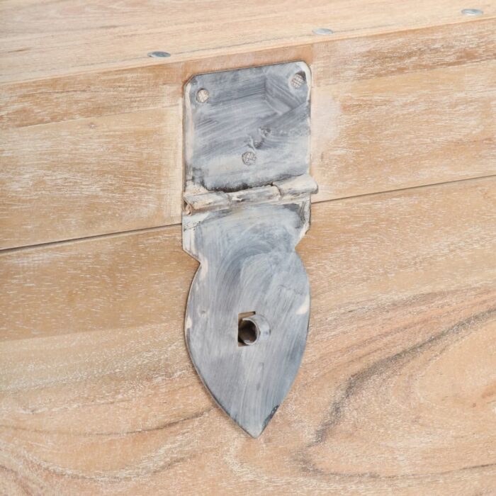 Coffre 40x40x40 cm Bois d'acacia solide – Image 2