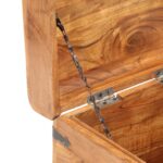 Coffre 40x40x40 cm Bois d'acacia solide – Image 6