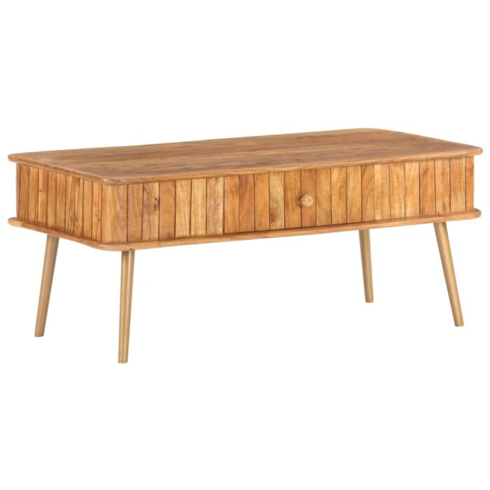Table basse 100x50x40 cm Bois d'acacia massif – Image 10