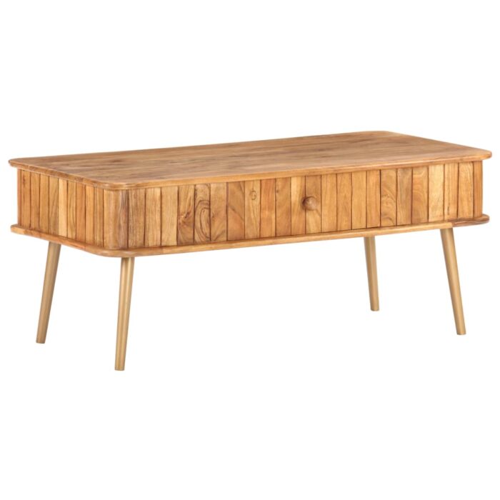 Table basse 100x50x40 cm Bois d'acacia massif – Image 11