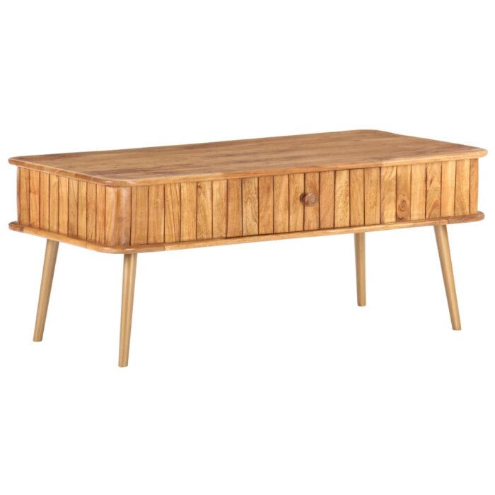 Table basse 100x50x40 cm Bois d'acacia massif – Image 12