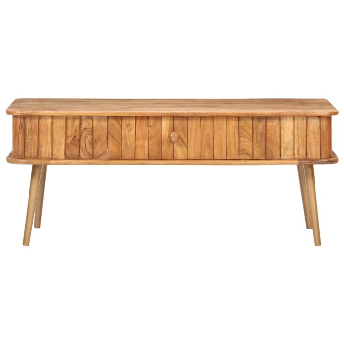 Table basse 100x50x40 cm Bois d'acacia massif – Image 2