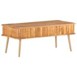 Table basse 100x50x40 cm Bois d'acacia massif – Image 4