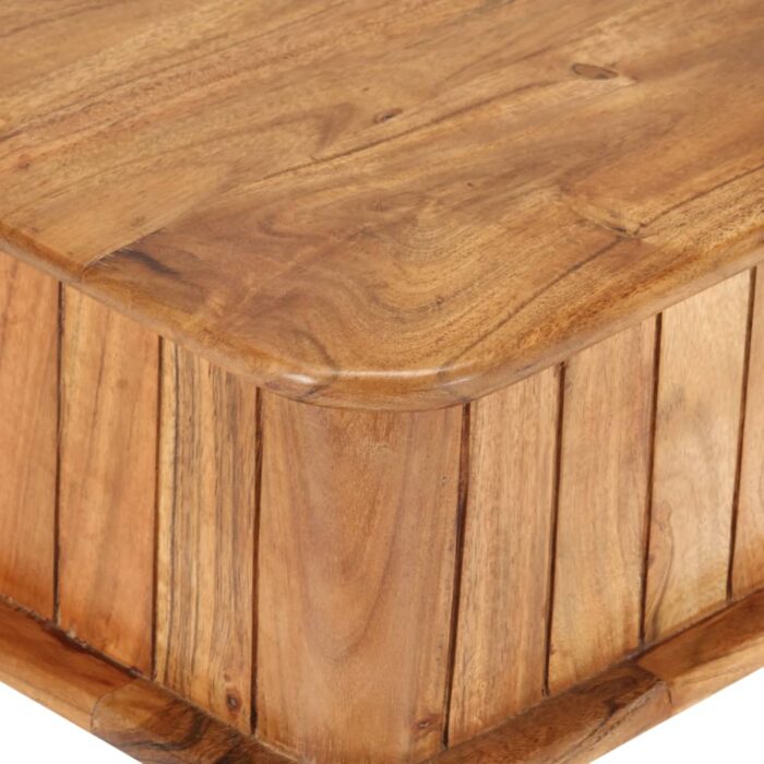 Table basse 100x50x40 cm Bois d'acacia massif – Image 5