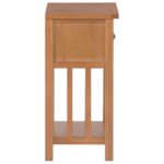 Table à revues avec tiroir 35x27x55 cm Bois de chêne solide – Image 3