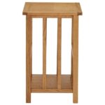 Table à revues 45x35x55 cm Bois de chêne solide – Image 2
