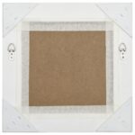 Miroir mural style baroque 40x40 cm Blanc – Image 3