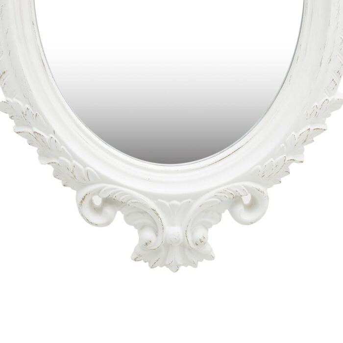 Miroir mural style château 56x76 cm Blanc – Image 2