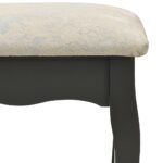Ensemble de coiffeuse avec tabouret Gris 80x69x141 cm Paulownia – Image 10