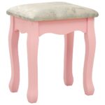 Ensemble de coiffeuse et tabouret Rose 100x40x146 cm Paulownia – Image 9