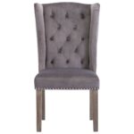 Chaise à manger Gris Velours – Image 2