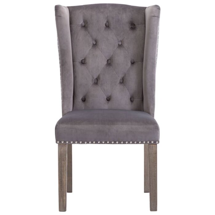 Chaise à manger Gris Velours – Image 2
