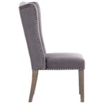 Chaise à manger Gris Velours – Image 3