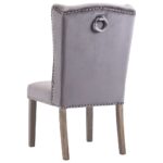 Chaise à manger Gris Velours – Image 4