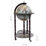 Bar sous forme de globe Bois d'eucalyptus Bleu – Image 7