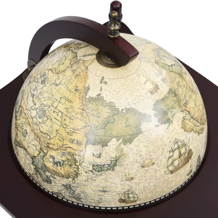Support de vin autoportant globe Bois d'eucalyptus Vert – Image 4