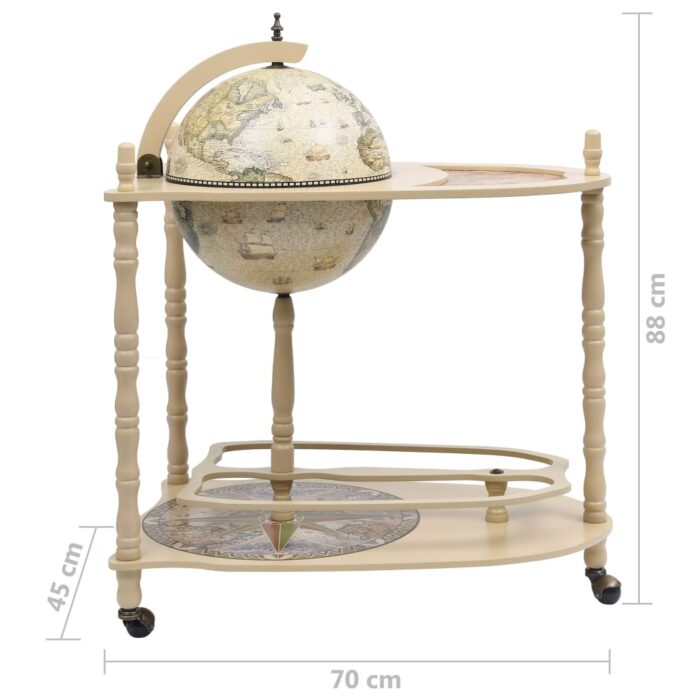 Support de vin autoportant globe Bois d'eucalyptus Vert – Image 7