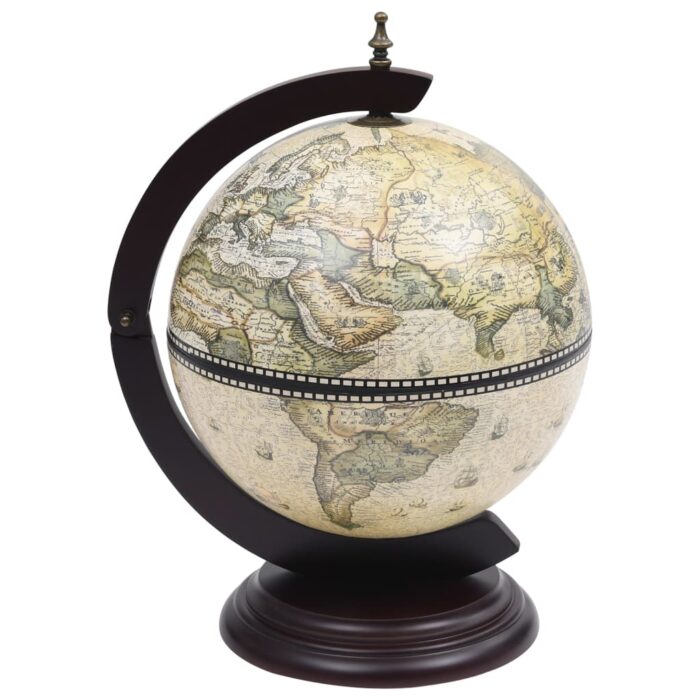 Support de vin globe de dessus de table Bois d'eucalyptus Vert – Image 2