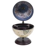 Support de vin globe de dessus de table Bois d'eucalyptus Vert – Image 3
