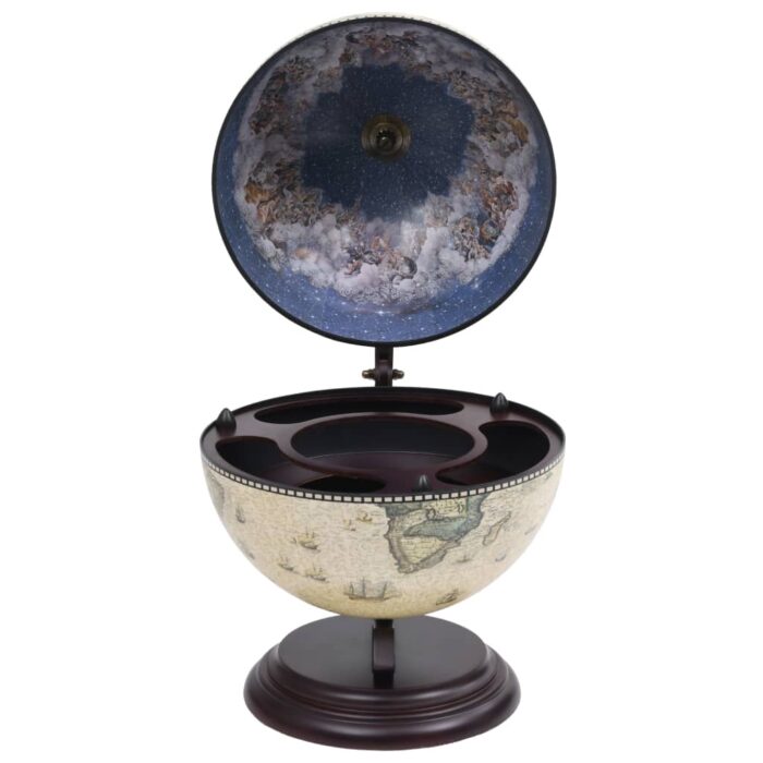 Support de vin globe de dessus de table Bois d'eucalyptus Vert – Image 3