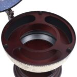 Support de vin globe de dessus de table Bois d'eucalyptus Vert – Image 5