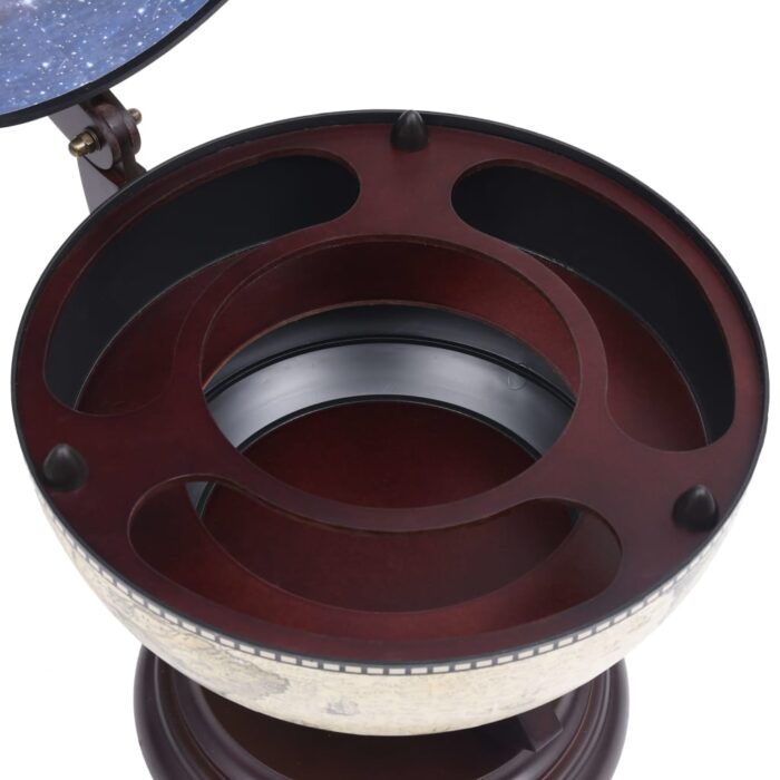 Support de vin globe de dessus de table Bois d'eucalyptus Vert – Image 5