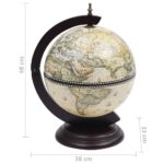 Support de vin globe de dessus de table Bois d'eucalyptus Vert – Image 7