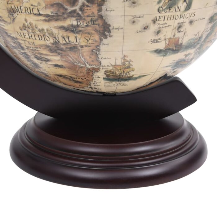 Support de vin globe de dessus de table Bois d'eucalyptus Blanc – Image 6