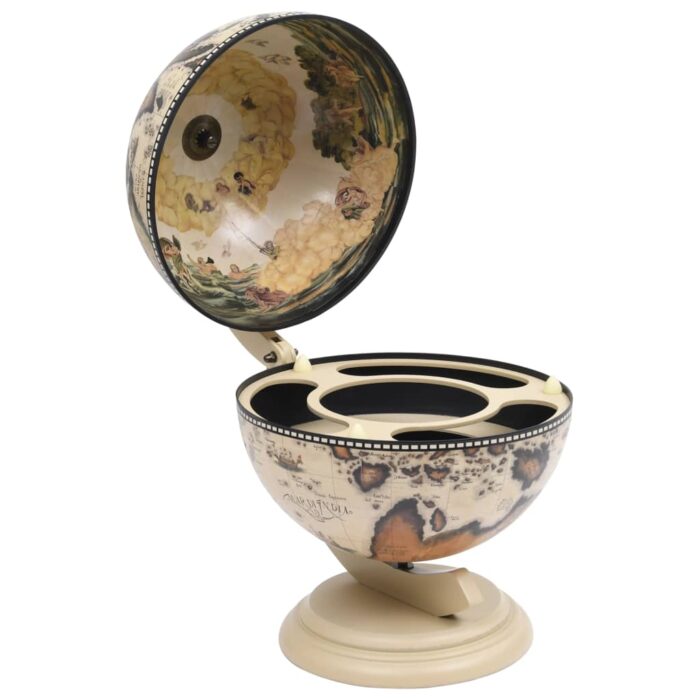 VXL8720286014356_a_en_hd_1.jpg Support de vin globe de dessus de table Bois d'eucalyptus Blanc – Image 1