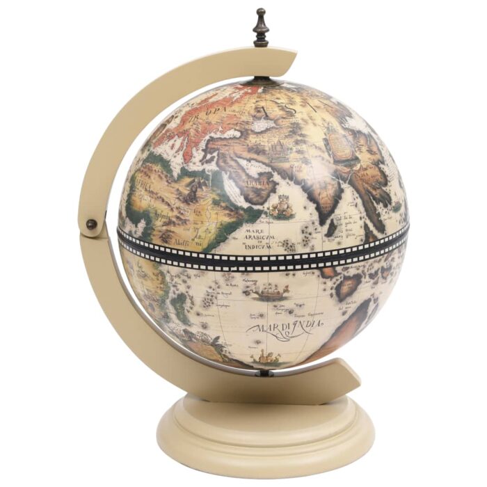 Support de vin globe de dessus de table Bois d'eucalyptus Blanc – Image 2