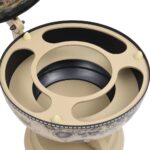 Support de vin globe de dessus de table Bois d'eucalyptus Blanc – Image 5