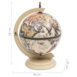 Support de vin globe de dessus de table Bois d'eucalyptus Blanc – Image 7