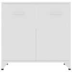 Armoire de salle de bain Blanc 60x33x61 cm Bois d'ingénierie – Image 5