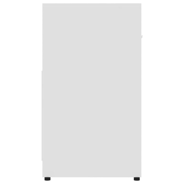 Armoire de salle de bain Blanc 60x33x61 cm Bois d'ingénierie – Image 6
