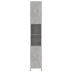 Armoire de salle de bain Gris béton Bois d'ingénierie – Image 5