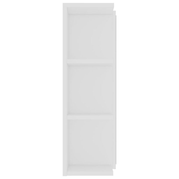 Armoire à miroir de salle de bain Blanc Bois d’ingénierie – Image 7