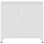 Armoire de salle de bain Blanc 60x33x61 cm Bois d'ingénierie – Image 6