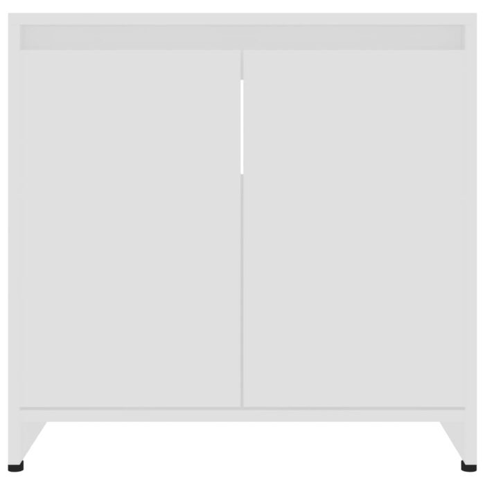 Armoire de salle de bain Blanc 60x33x61 cm Bois d'ingénierie – Image 6