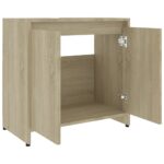 Armoire de salle de bain Chêne sonoma Bois d'ingénierie – Image 5