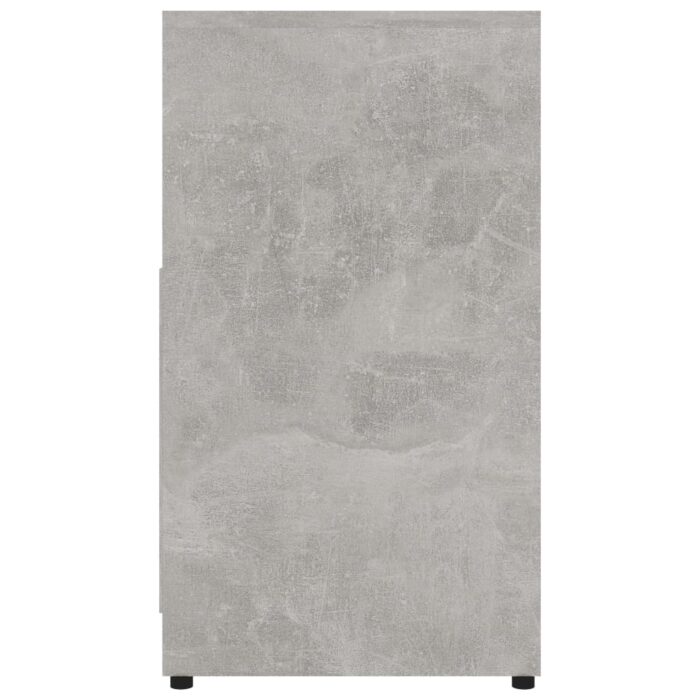 Armoire de salle de bain Gris béton 60x33x61 cm Bois ingénierie – Image 7