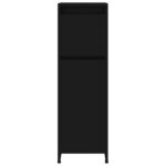 Armoire de salle de bain Noir 30x30x95 cm Bois d'ingénierie – Image 5