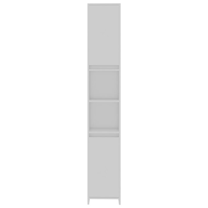 Armoire de salle de bain Blanc 30x30x183,5 cm Bois d'ingénierie – Image 4