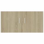Armoire murale Chêne sonoma 80x39x40 cm Bois d'ingénierie – Image 4